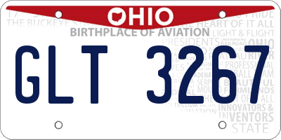 OH license plate GLT3267