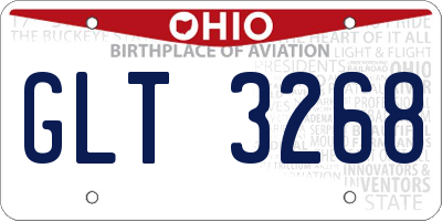 OH license plate GLT3268