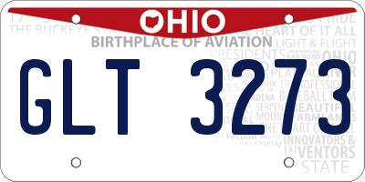 OH license plate GLT3273