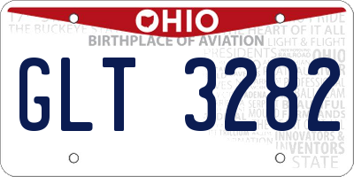 OH license plate GLT3282