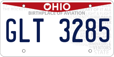 OH license plate GLT3285