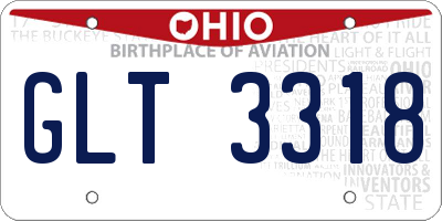 OH license plate GLT3318