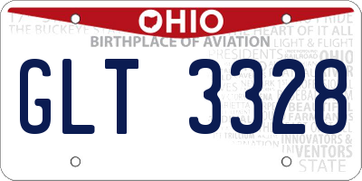 OH license plate GLT3328