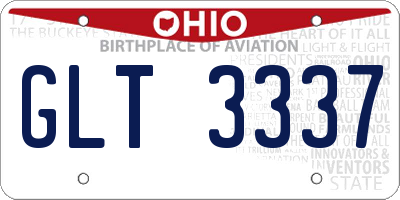 OH license plate GLT3337