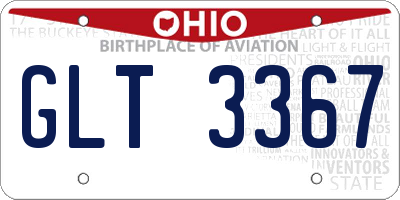 OH license plate GLT3367