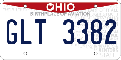 OH license plate GLT3382