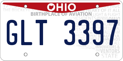 OH license plate GLT3397