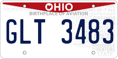 OH license plate GLT3483