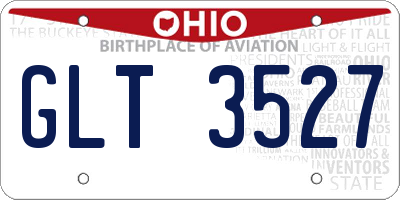 OH license plate GLT3527
