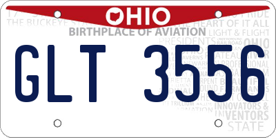 OH license plate GLT3556