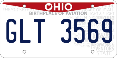 OH license plate GLT3569
