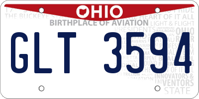 OH license plate GLT3594