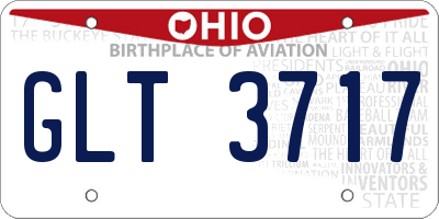 OH license plate GLT3717