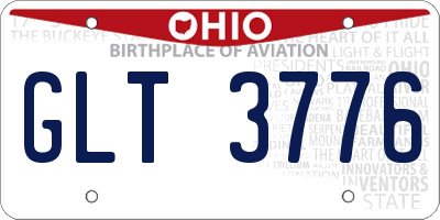 OH license plate GLT3776