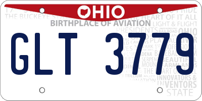 OH license plate GLT3779