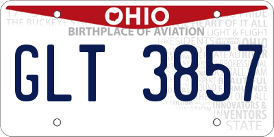 OH license plate GLT3857