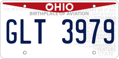 OH license plate GLT3979