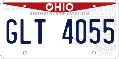 OH license plate GLT4055
