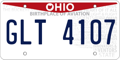 OH license plate GLT4107