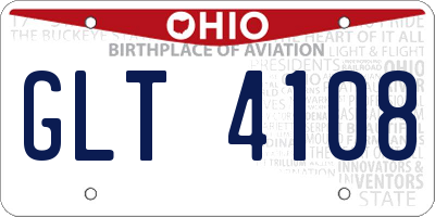 OH license plate GLT4108