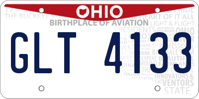 OH license plate GLT4133