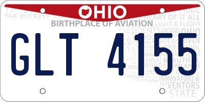 OH license plate GLT4155