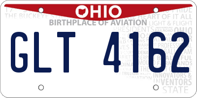 OH license plate GLT4162
