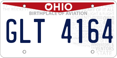 OH license plate GLT4164