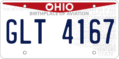 OH license plate GLT4167