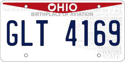 OH license plate GLT4169