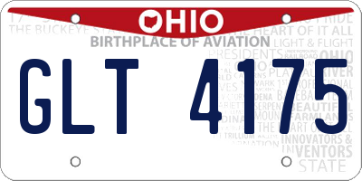 OH license plate GLT4175
