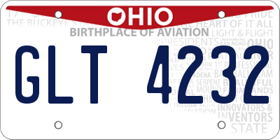 OH license plate GLT4232