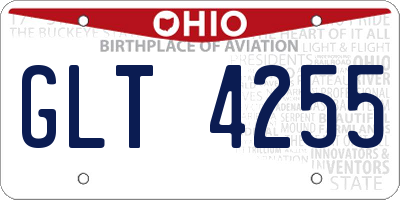 OH license plate GLT4255