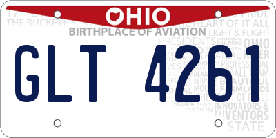 OH license plate GLT4261