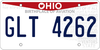 OH license plate GLT4262