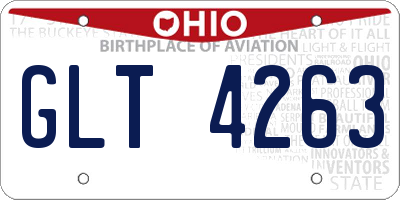 OH license plate GLT4263