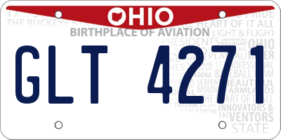 OH license plate GLT4271