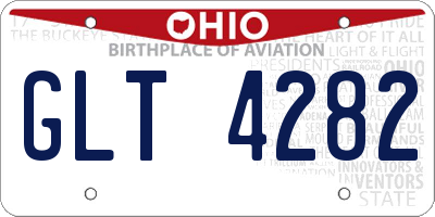 OH license plate GLT4282