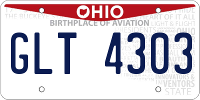 OH license plate GLT4303
