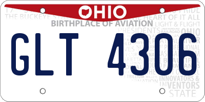OH license plate GLT4306