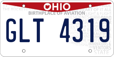 OH license plate GLT4319