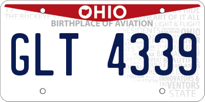 OH license plate GLT4339
