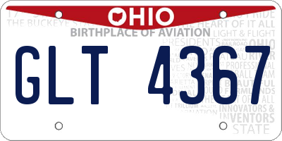 OH license plate GLT4367