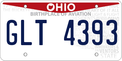 OH license plate GLT4393