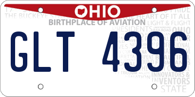 OH license plate GLT4396