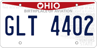 OH license plate GLT4402