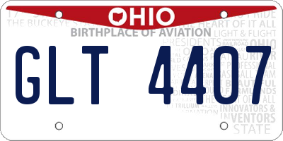 OH license plate GLT4407