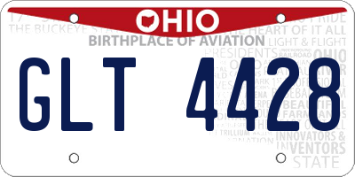 OH license plate GLT4428