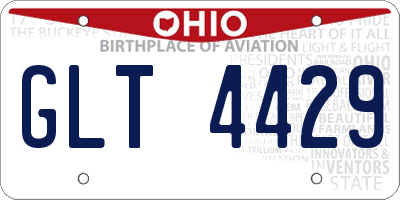 OH license plate GLT4429
