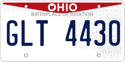 OH license plate GLT4430